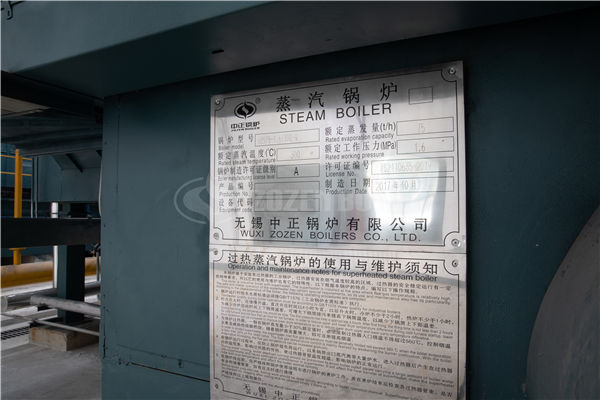一吨的燃气蒸汽锅炉配合洗涤设备用